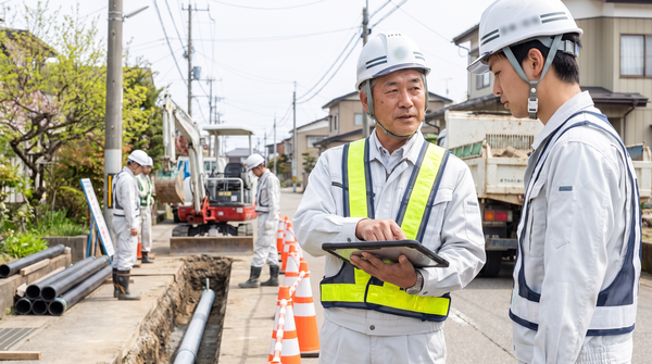 株式会社エステー工事の＜新潟県新潟市＞【水道本管工事・土木工事の施工管理】年収800万円可能／転勤なし／原則出張なしの画像