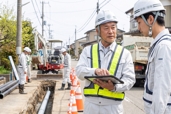 株式会社エステー工事の<新潟県新潟市>【水道本管工事・土木工事の配管工】年休110日/転勤なし/学歴不問の画像